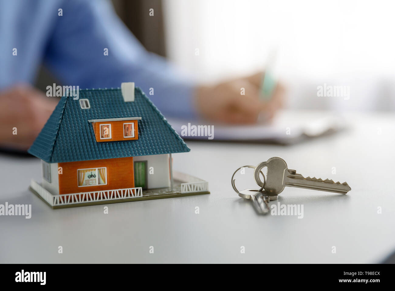 Alloggiamento e sviluppo immobiliare la concezione di business Foto Stock