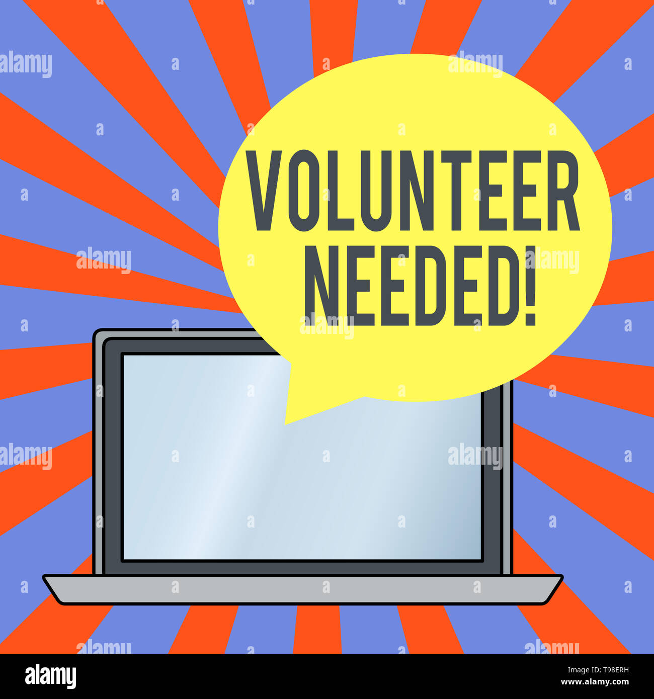 Scrittura di testo necessari volontari. Foto concettuale chiedendo dimostrando al lavoro di organizzazione senza essere pagati Foto Stock