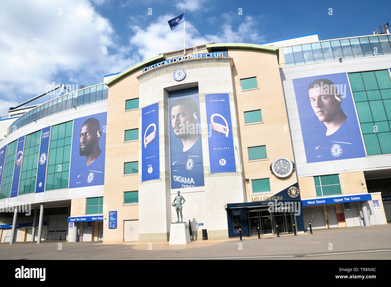 Chelsea Football Club Stadio Stamford Bridge, Fulham Road, Londra, Inghilterra, Regno Unito Foto Stock