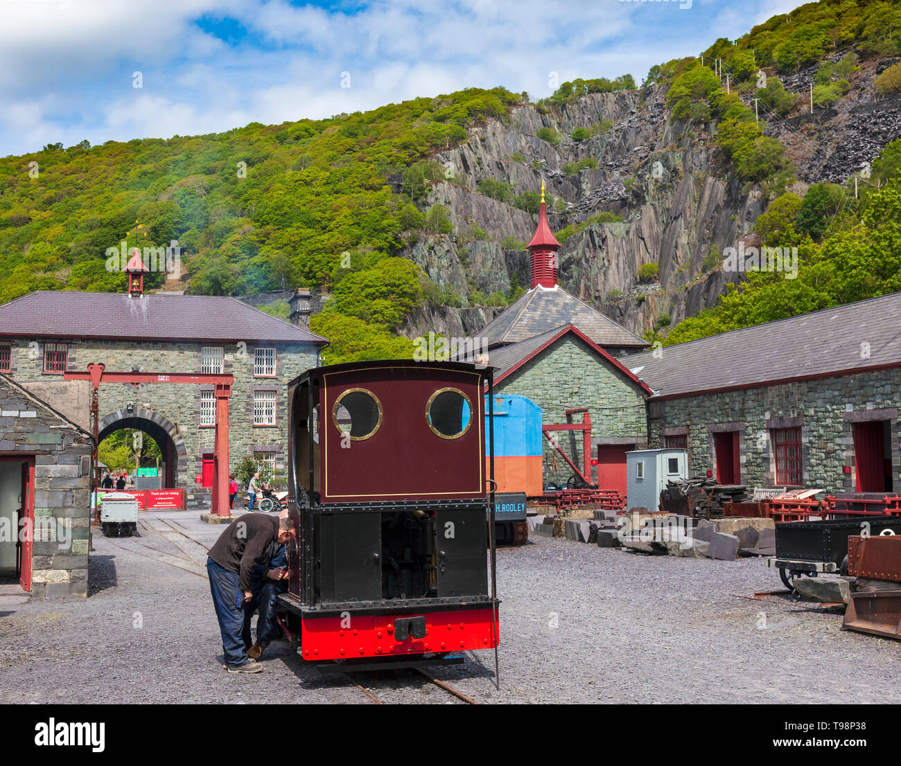 Il National Slate Museum a Llanberis, il Galles del nord. Foto Stock