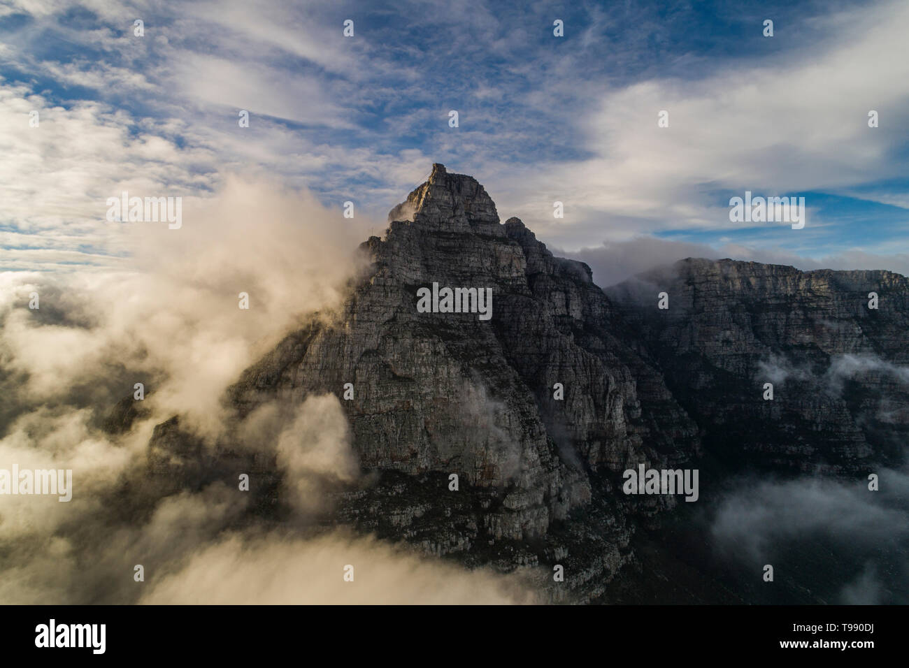 La Table Mountain e Cape Town, Sud Africa Foto Stock