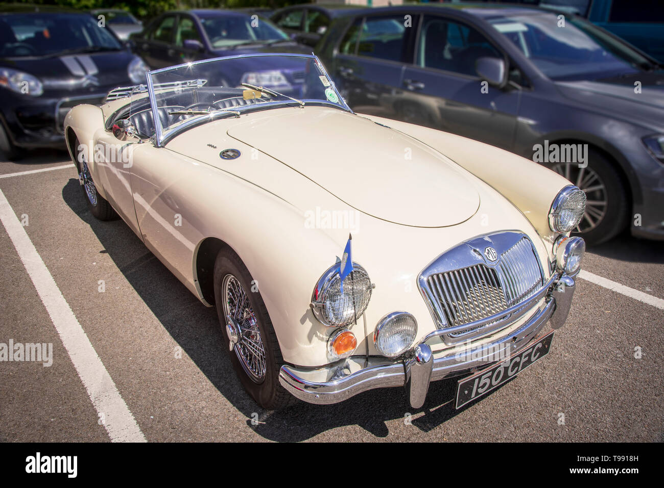 Classic MG auto sportiva. MGA Foto Stock