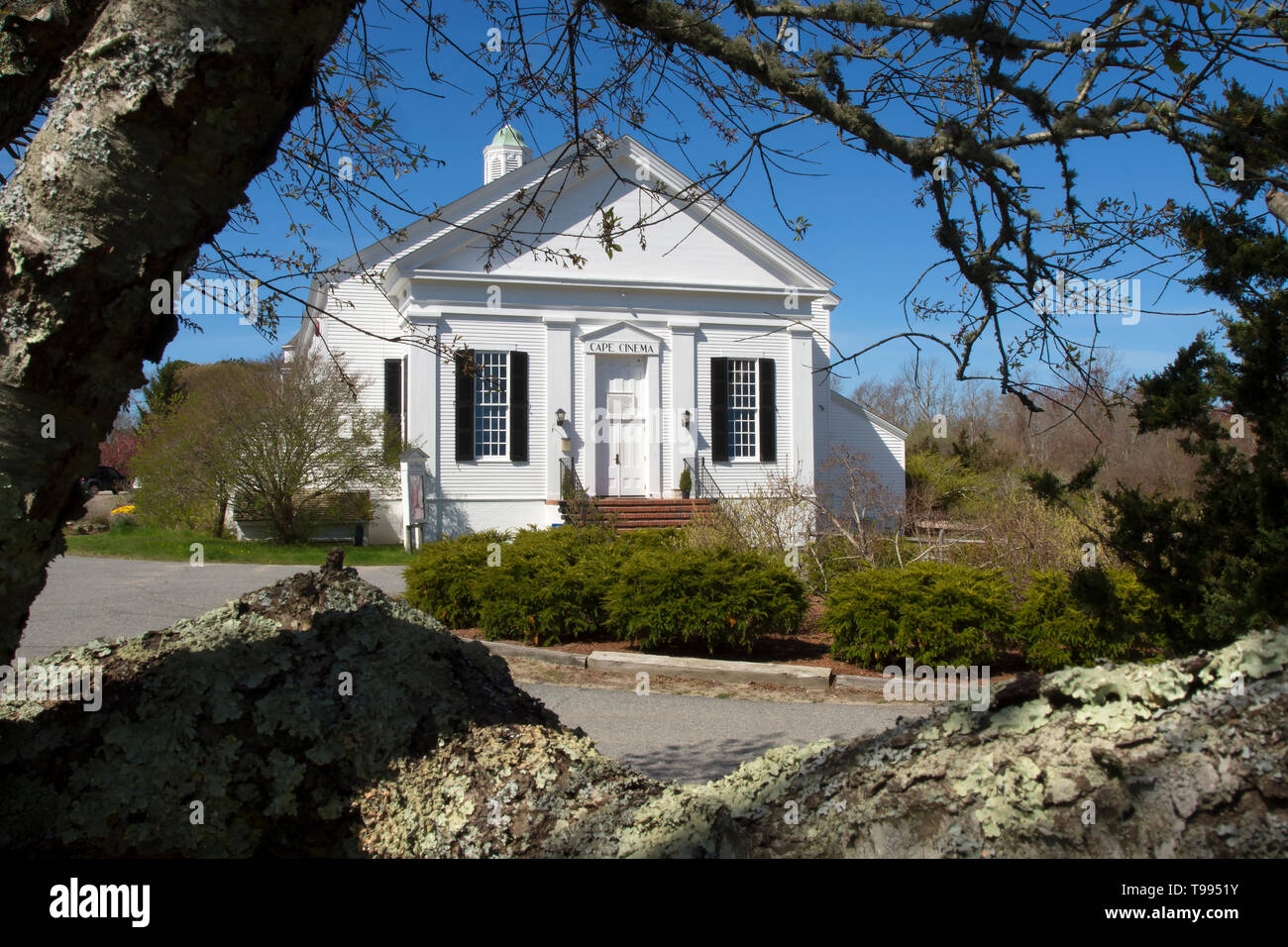 Il capo storico del cinema. Un cinema nel villaggio di Dennis, Massachusetts, STATI UNITI D'AMERICA Foto Stock