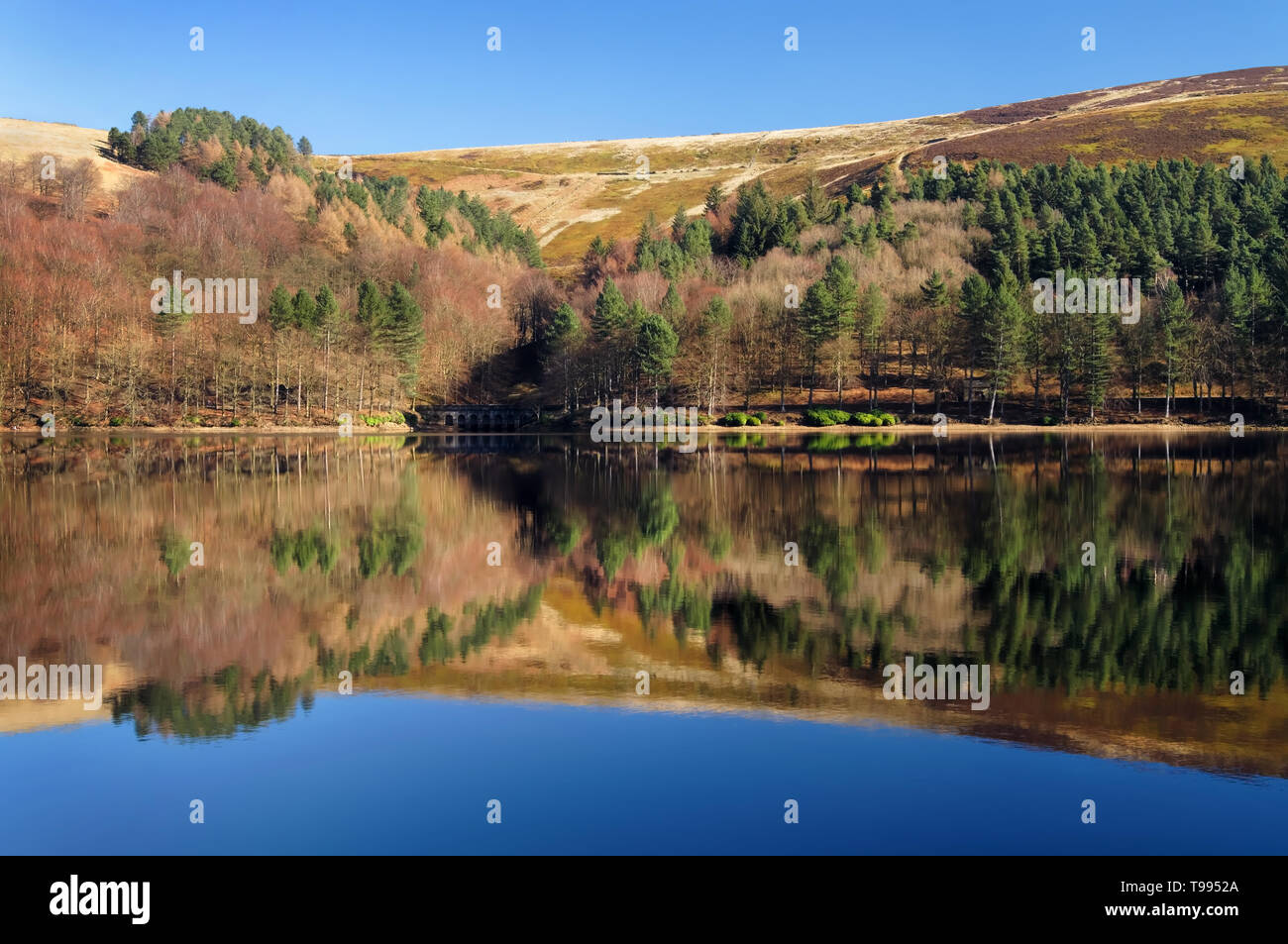 UK,Derbyshire,Peak District,Derwent serbatoio Foto Stock