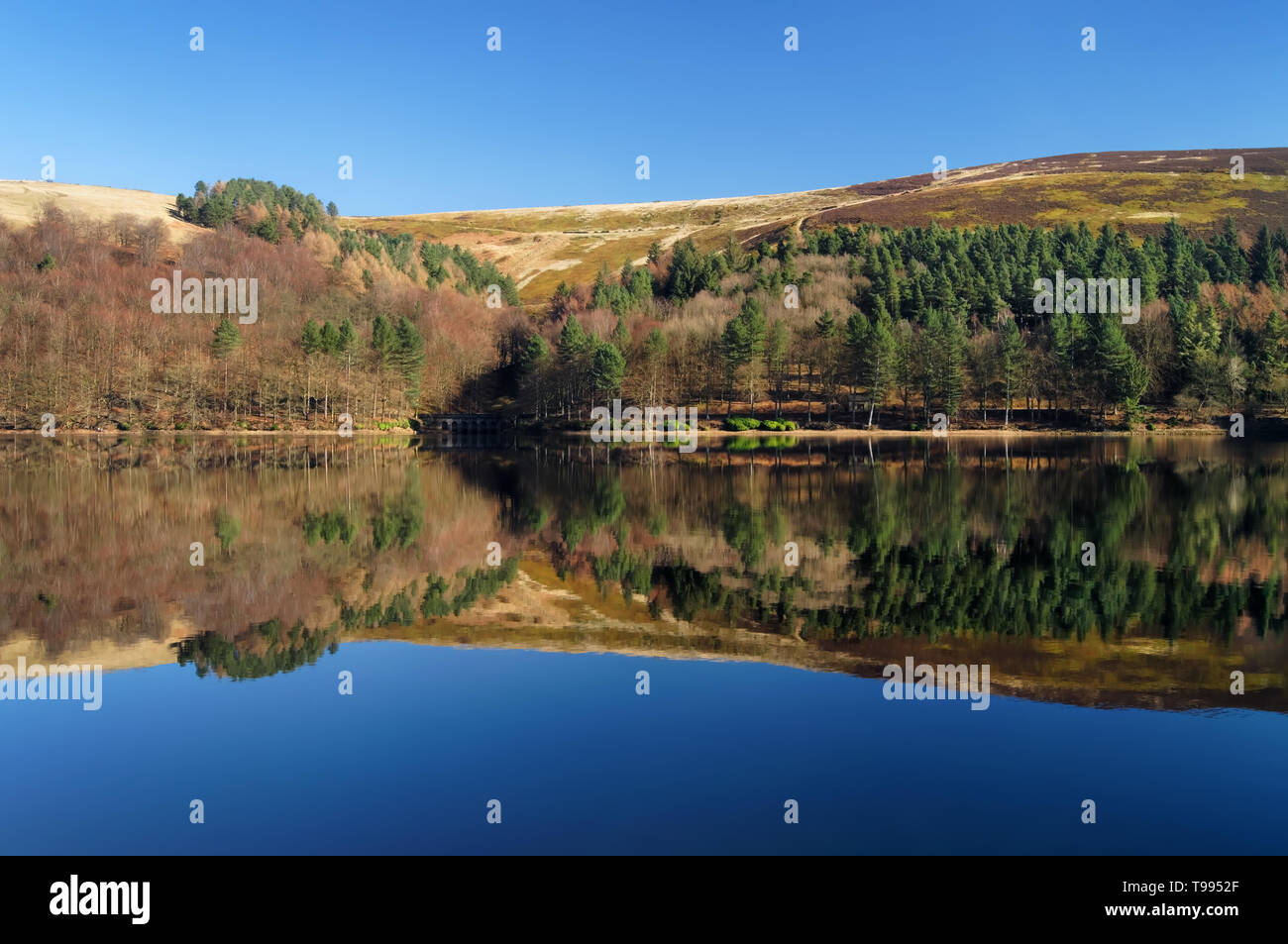 UK,Derbyshire,Peak District,Derwent serbatoio Foto Stock