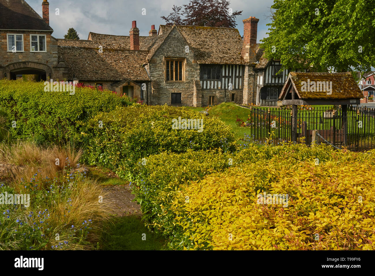 I monumenti da vedere nel centro di Evesham, Wychavon district, Worcestershire, Inghilterra meridionale, Regno Unito, Europa Foto Stock