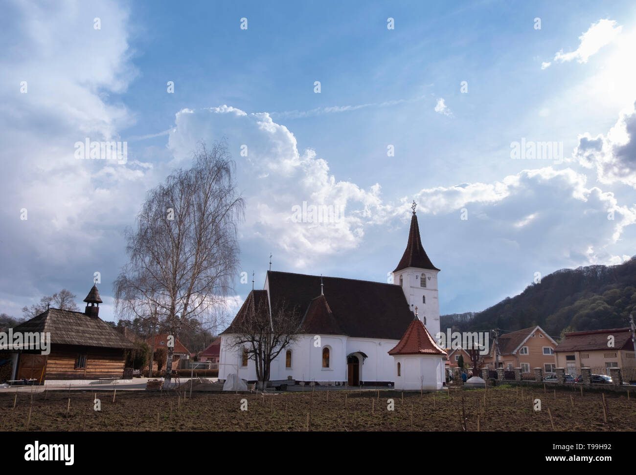 Chiesa della Madre di Dio nella Chiesa, la più antica chiesa ortodossa in Sighisoara e la prima pietra rumena chiesa nella zona, risalente al 1797, o Foto Stock