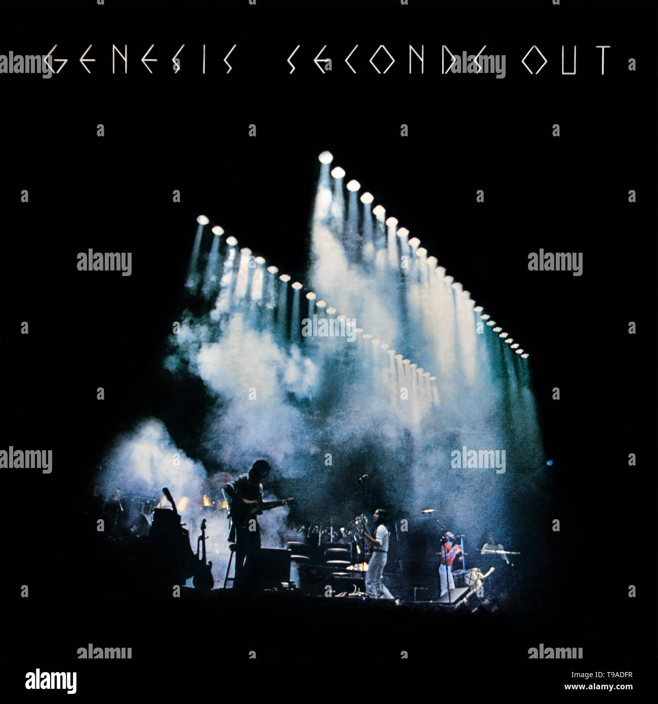 Genesis - copertina originale dell'album in vinile - Seconds out - 1977 Foto Stock