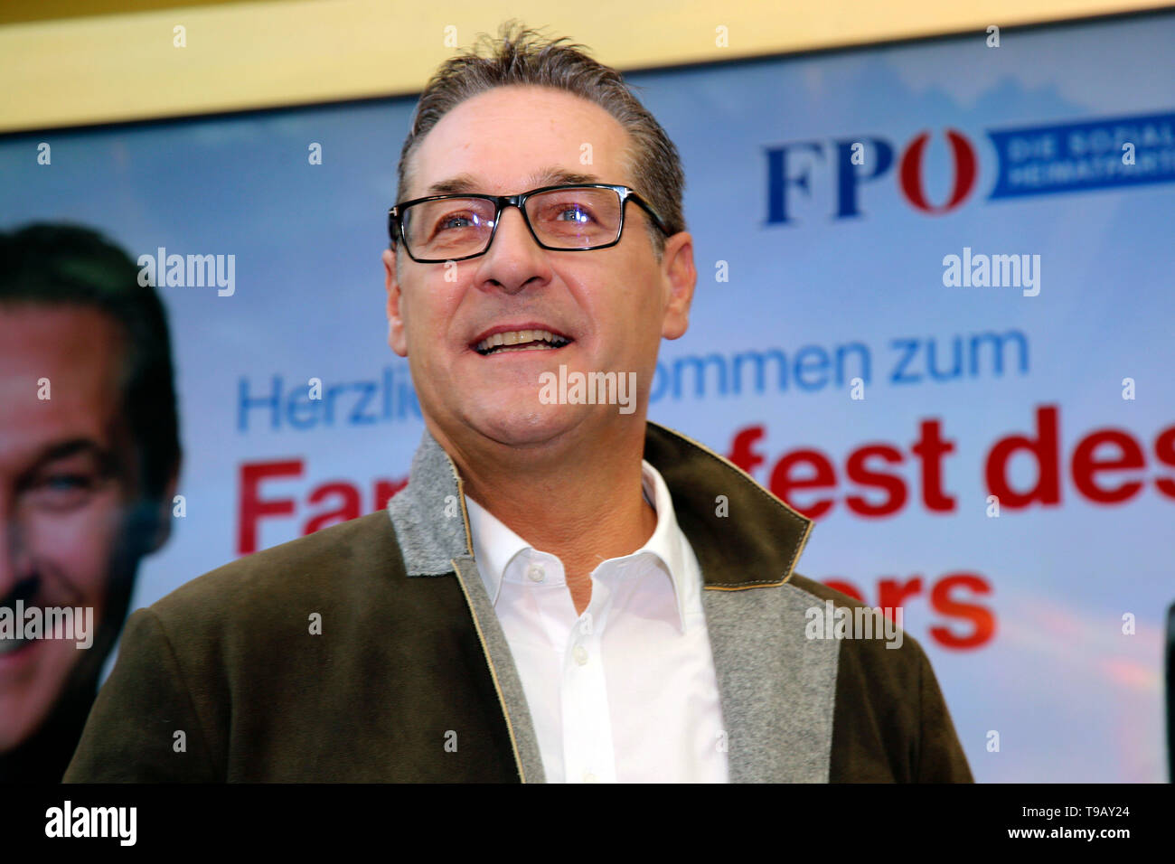 Heinz-Christian Strache presso il vice cancelliere partito in Kolariks Luftburg. Vienna, 07.10.2018 | Utilizzo di tutto il mondo Foto Stock