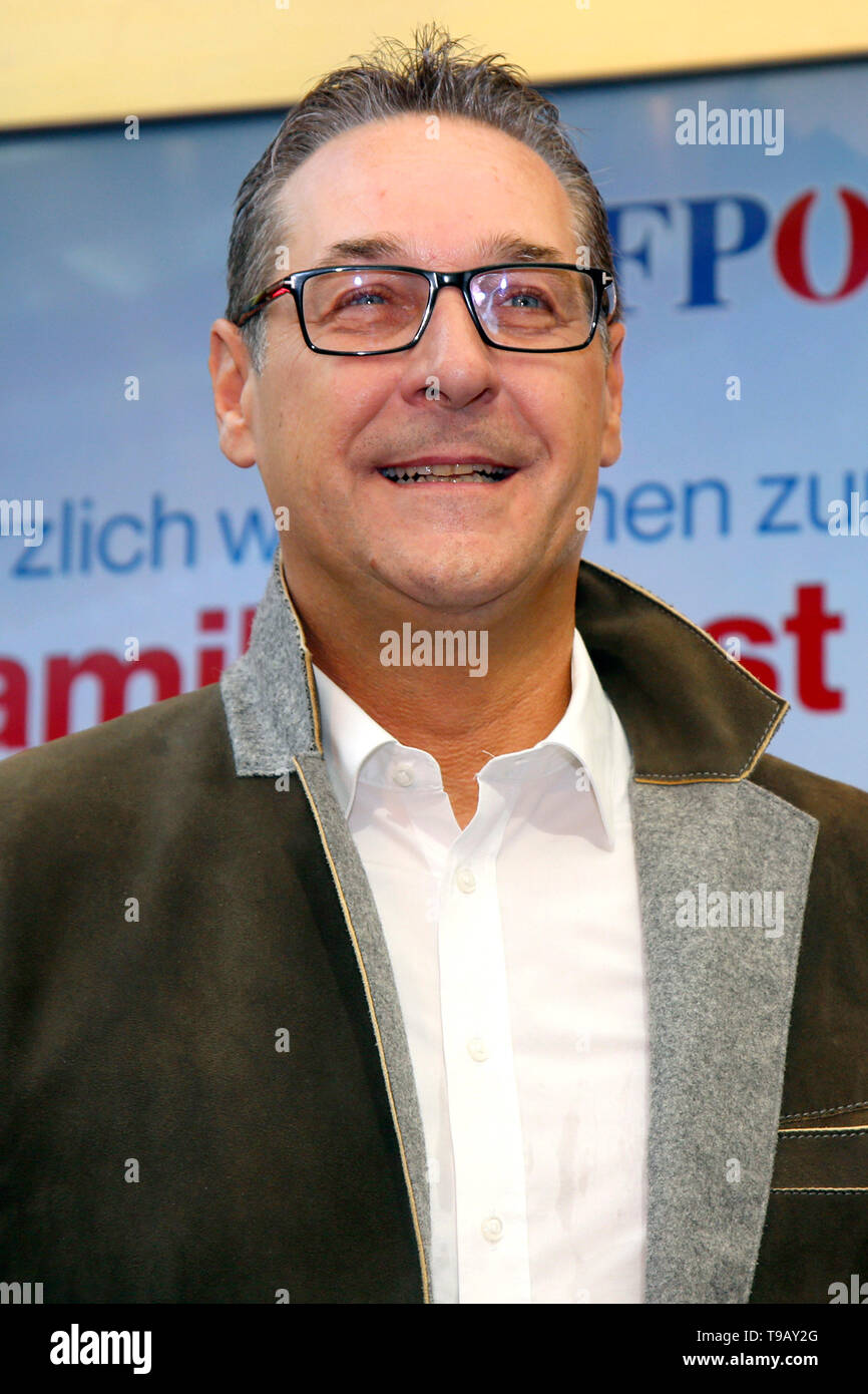 Heinz-Christian Strache presso il vice cancelliere partito in Kolariks Luftburg. Vienna, 07.10.2018 | Utilizzo di tutto il mondo Foto Stock