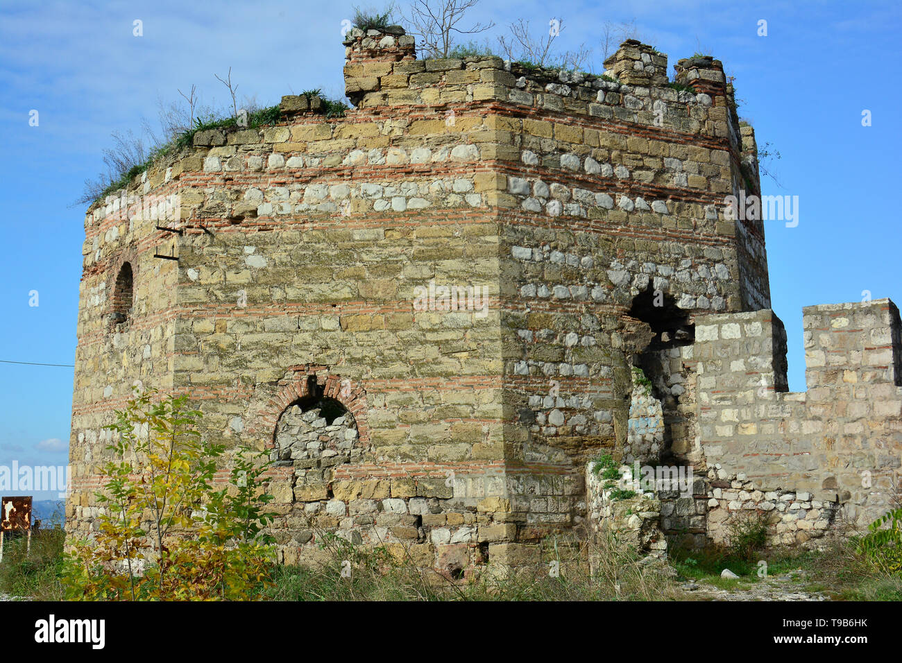 Fortezza medievale, Smederevo Szendrő, Serbia, Europa Foto Stock