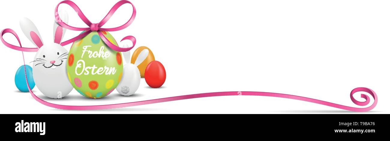 Coniglietto di pasqua con le uova di pasqua di Symbol Illustrazione Vettoriale