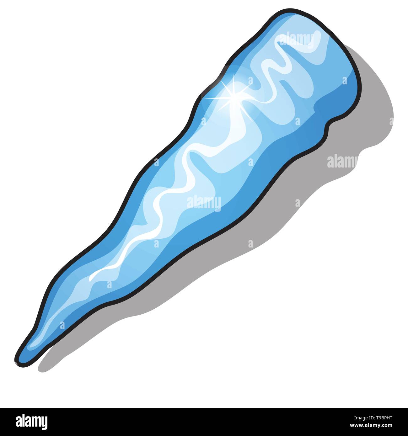 Icicle isolati su sfondo bianco. Vector cartoon close-up illustrazione. Illustrazione Vettoriale Icicle isolati su sfondo bianco. Vector cartoon close-up illustrazione. Illustrazione Vettoriale