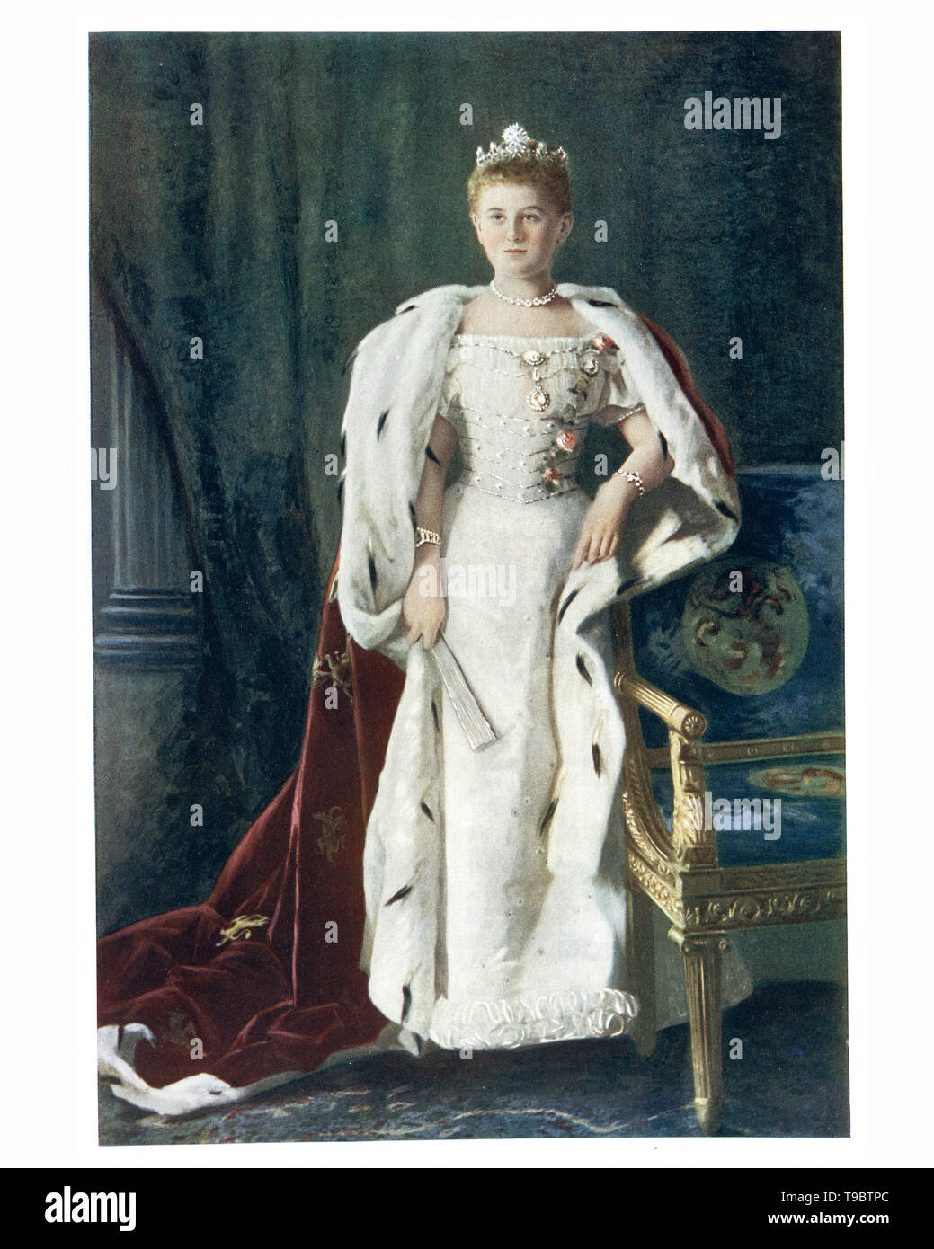 Wilhelmina; (Wilhelmina Helena Pauline Maria; 31 Agosto 1880 - 28 novembre 1962) è stata la Regina dei Paesi Bassi dal 1890 fino alla sua abdicazione nel 1948. Foto Stock