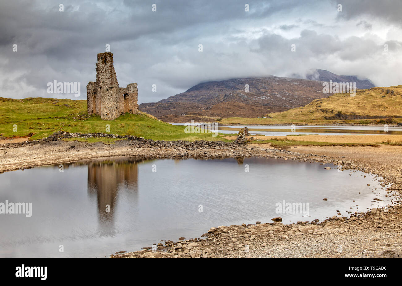 Ardvreck Castle in Scozia Foto Stock