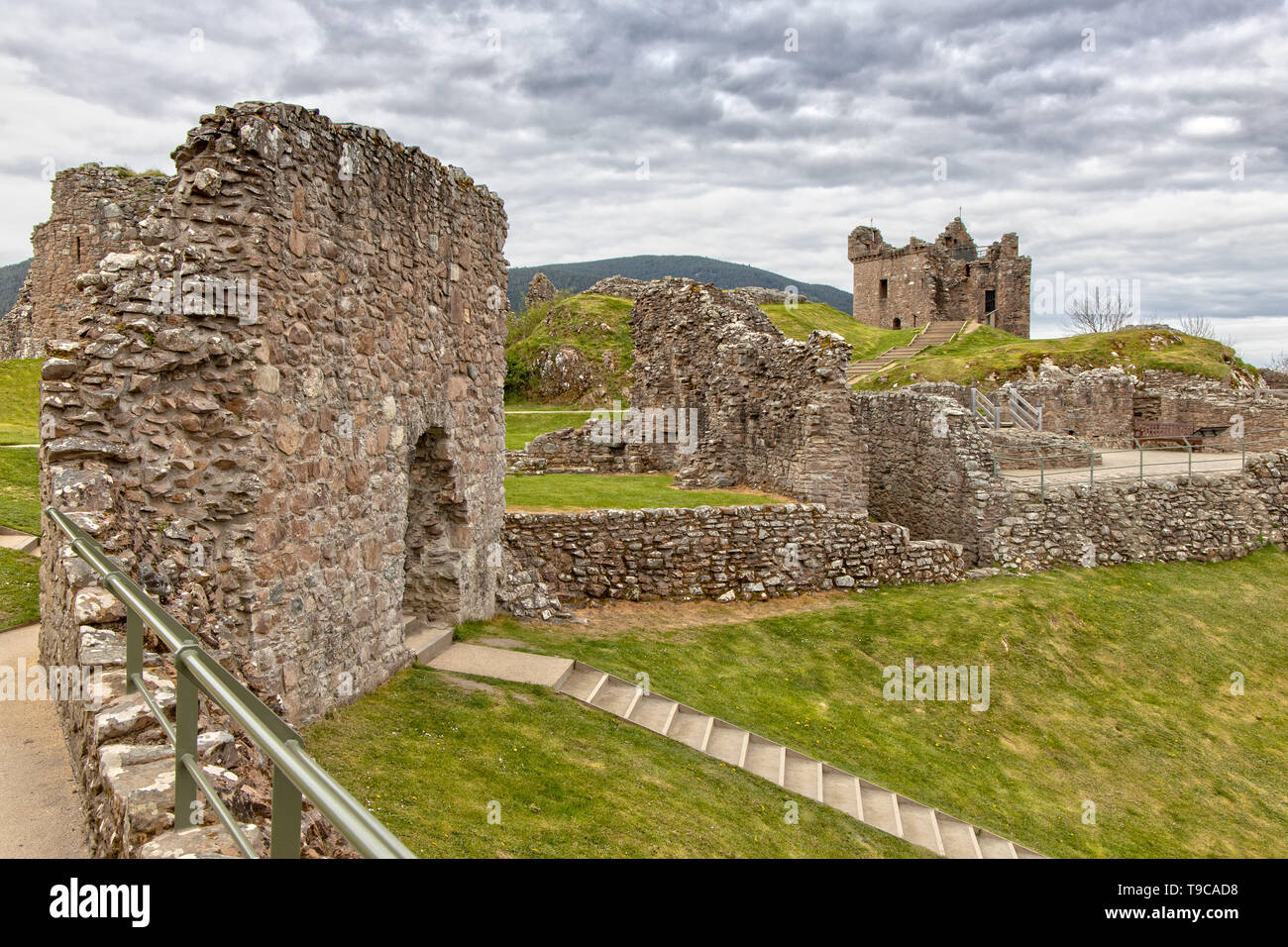 Castello Urquhart in Scozia Foto Stock