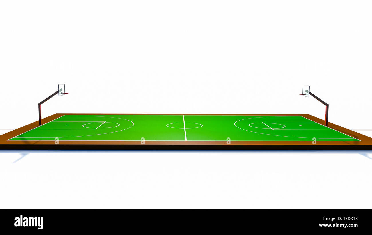 Tridimensionale di pallacanestro. 3D render Foto Stock