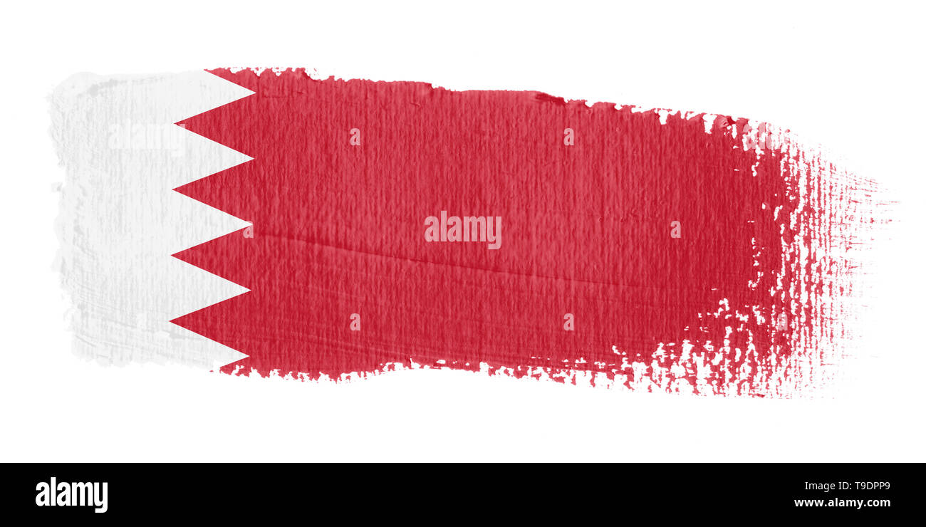 Spazzolata bandiera Bahrain Foto Stock