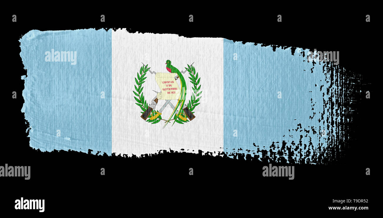 Spazzolata bandiera Guatemala Foto Stock
