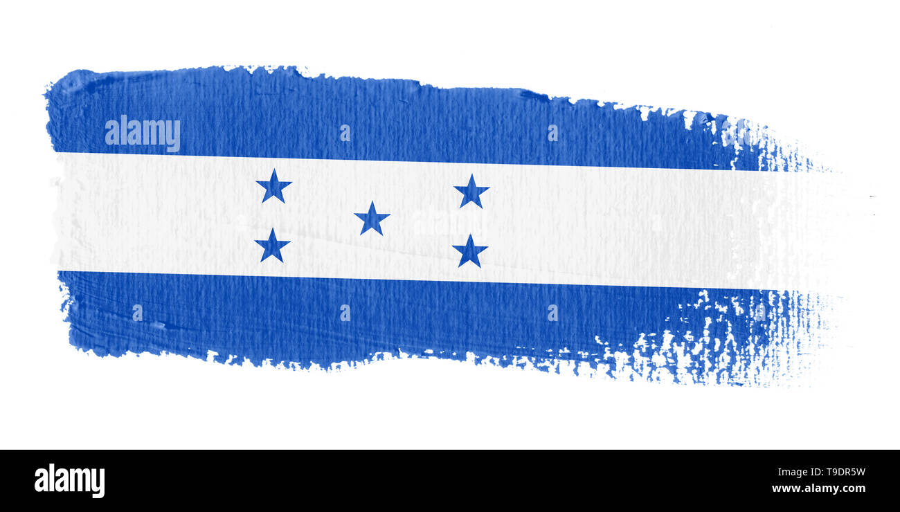 Spazzolata bandiera Honduras Foto Stock