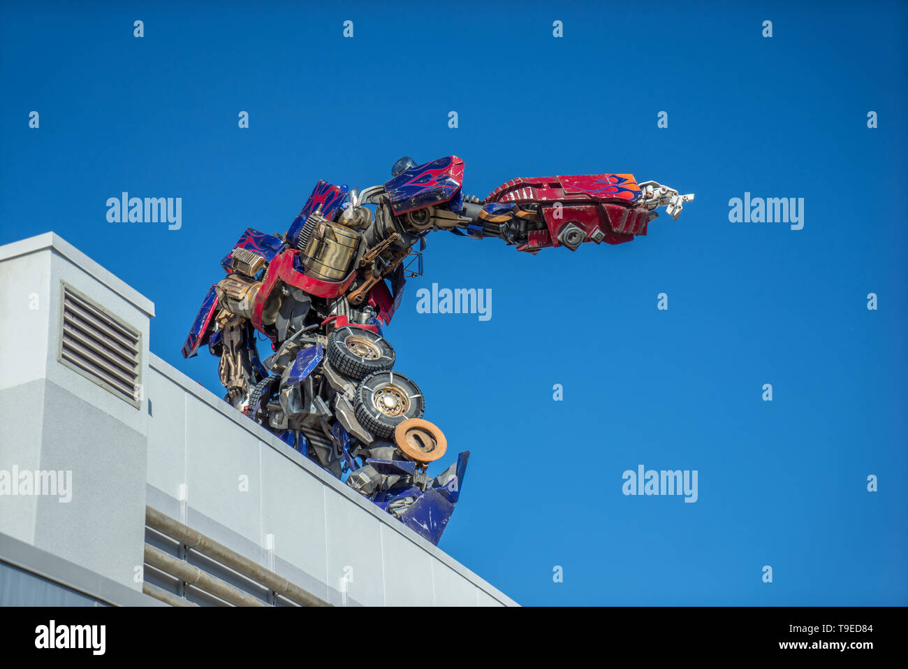 Orlando, Florida, Stati Uniti d'America - Giugno 2015 : Universal Studios Theme Park, trasformatori attrazione Foto Stock Orlando, Florida, Stati Uniti d'America - Giugno 2015 : Universal Studios Theme Park, trasformatori attrazione Foto Stock