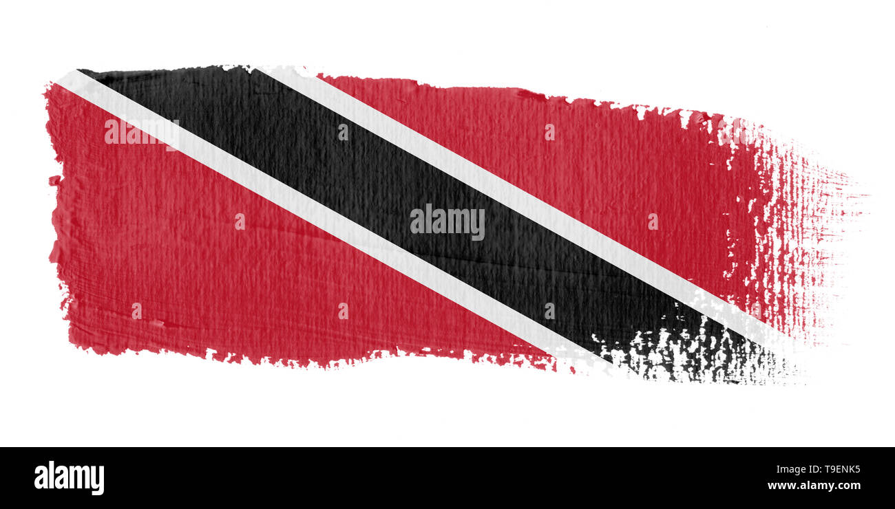 Spazzolata Bandiera di Trinidad e Tobago Foto Stock