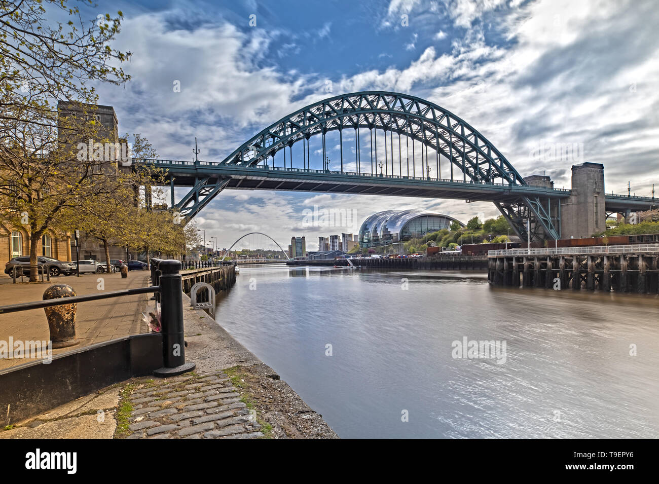 Il Tyne Bridge a Newcastle upon Tyne in Gran Bretagna Foto Stock