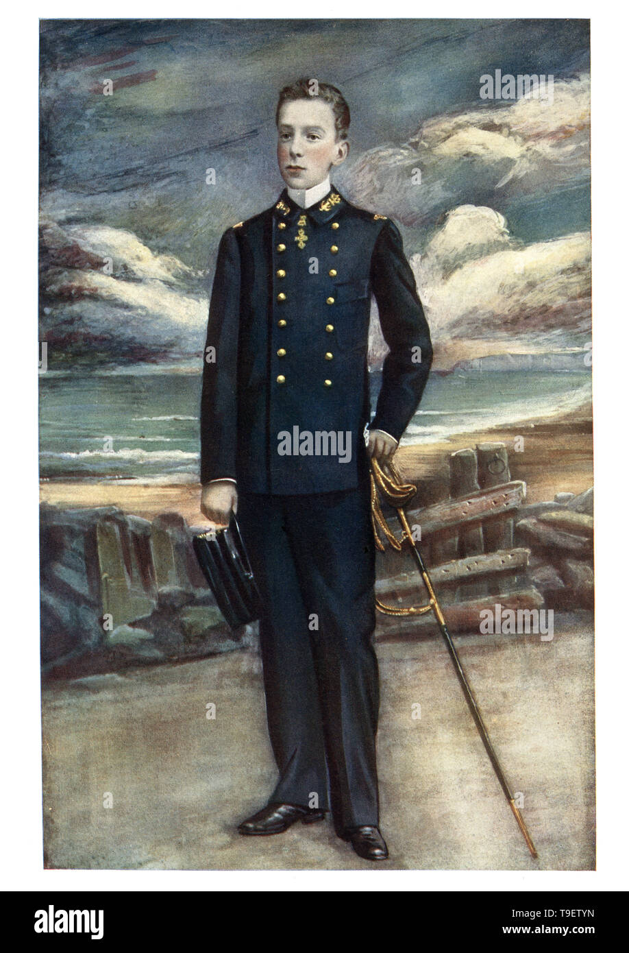 Il re Alfonso XIII di Spagna fu re di Spagna dal 1886 fino a quando la proclamazione della Seconda repubblica nel 1931. Foto Stock
