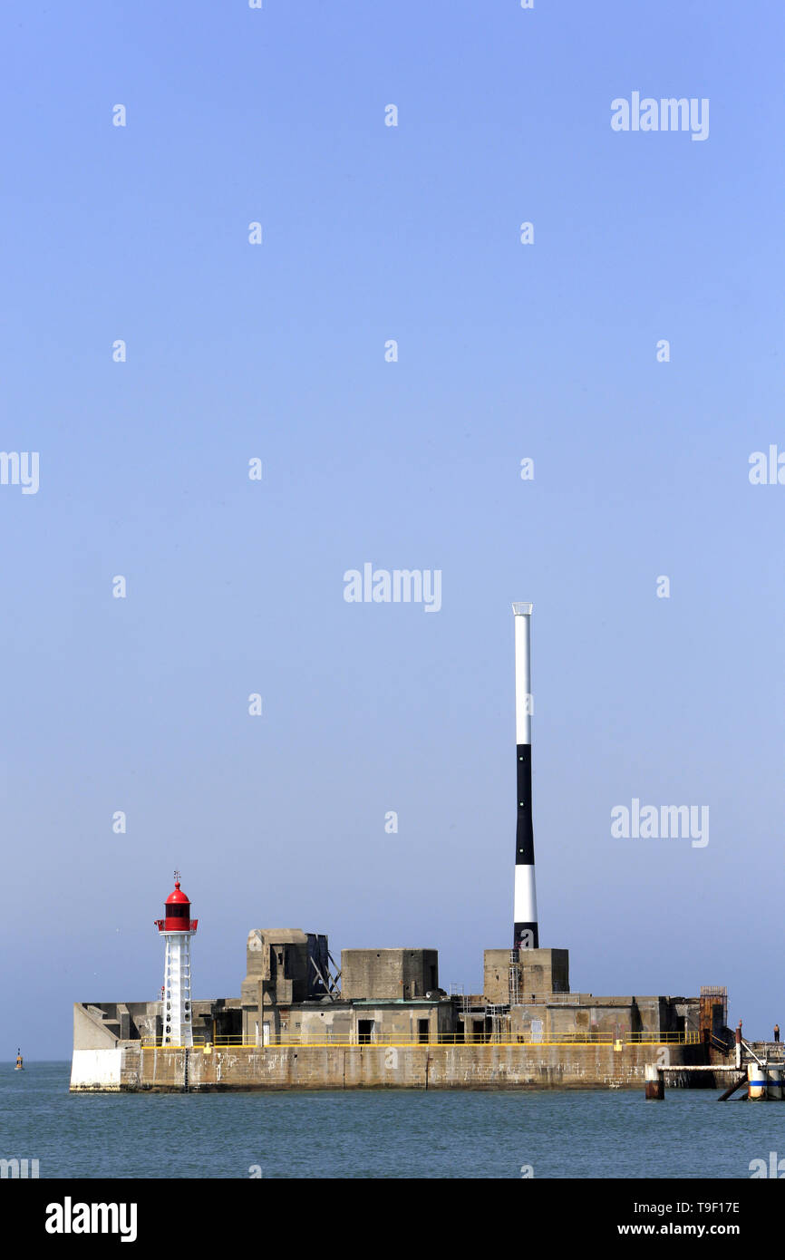 Porta. Le Havre. Francia. Foto Stock