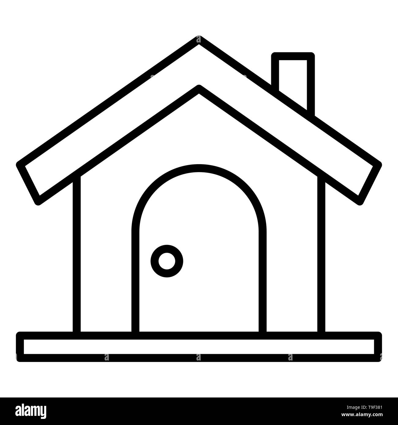 Icona Home, illustrazione vettoriale, Profilo Aziendale Foto Stock