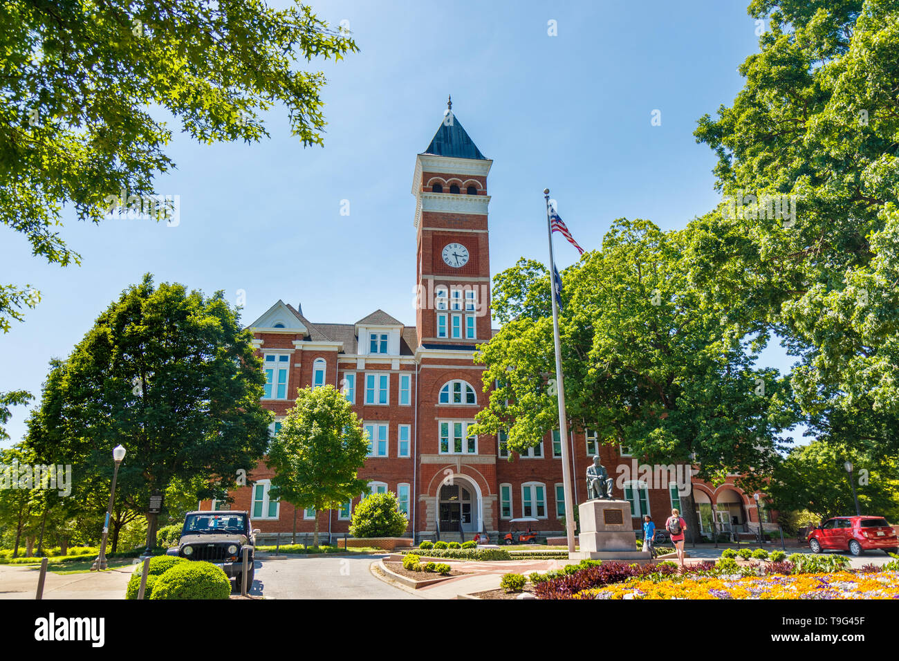 CLEMSON, SC, Stati Uniti d'America - 2 maggio: Tillman Hall all Università di Clemson maggio su 2, 2019 in Clemson, Carolina del Sud. Foto Stock