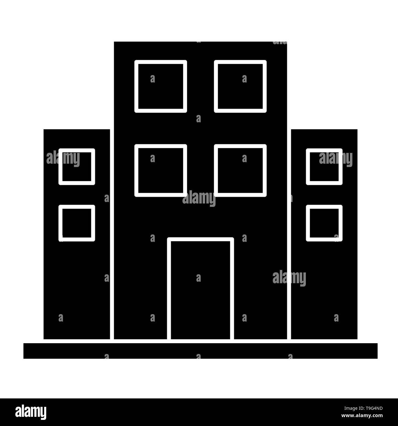 Icona Office, illustrazione vettoriale, Profilo Aziendale Foto Stock