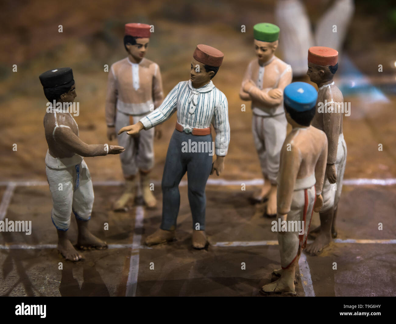 Atya Patya gioco diorama, Dr Bhau Daji Lad Museum, Mumbai, India Foto Stock
