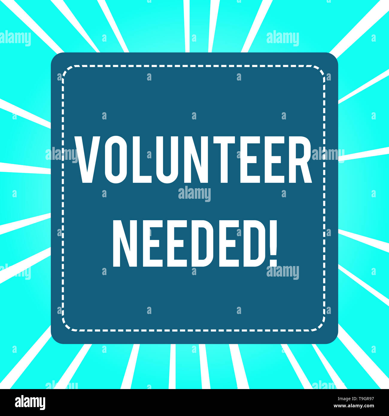 Scrittura di testo necessari volontari. Foto concettuale chiedendo dimostrando al lavoro di organizzazione senza essere pagati Foto Stock