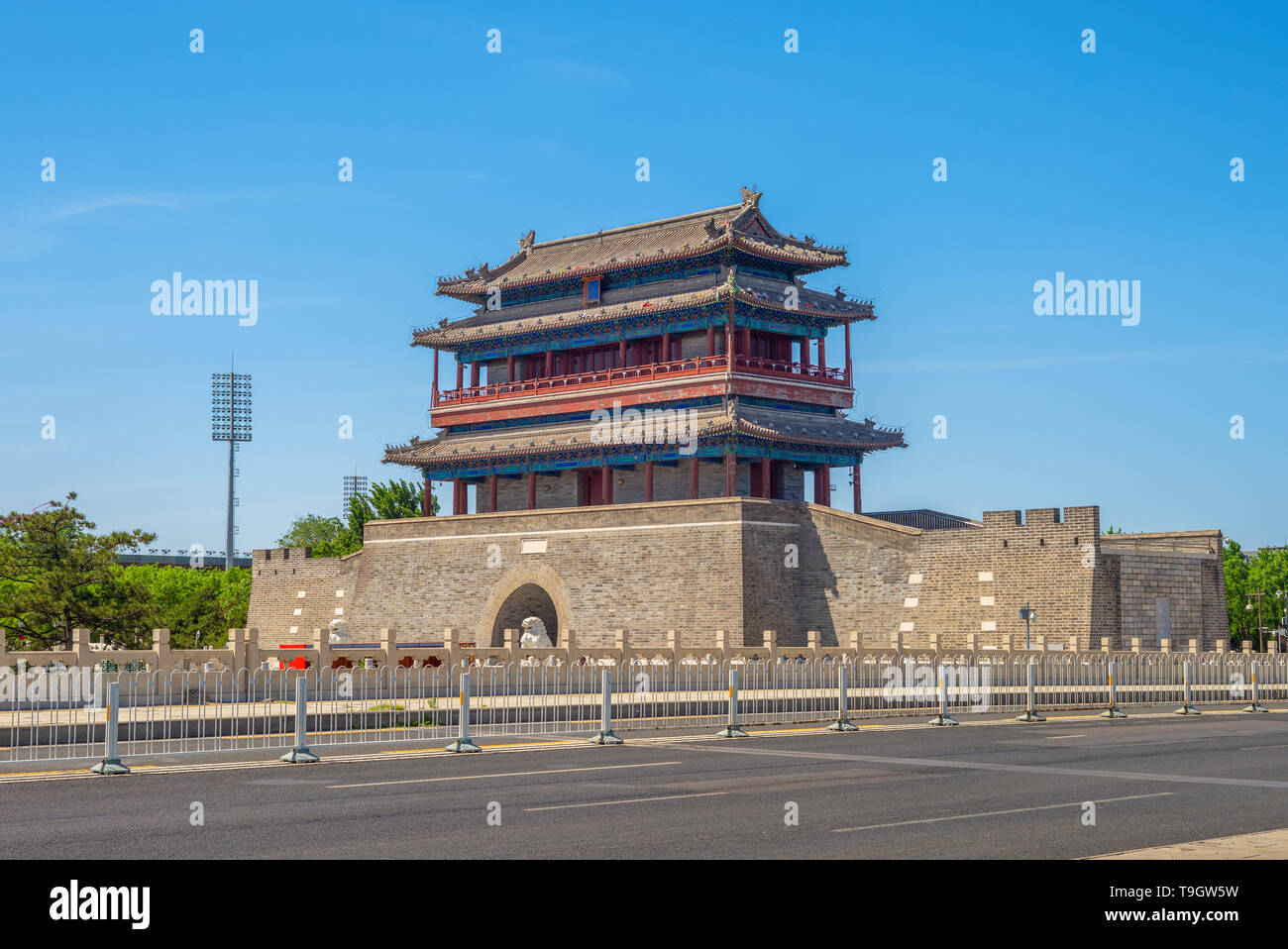 Cancello anteriore della Città Proibita di Pechino, Cina Foto Stock