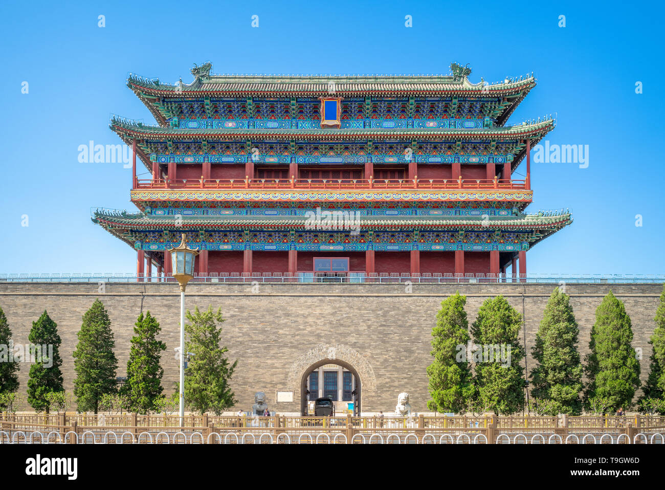 Cancello anteriore della Città Proibita di Pechino, Cina Foto Stock