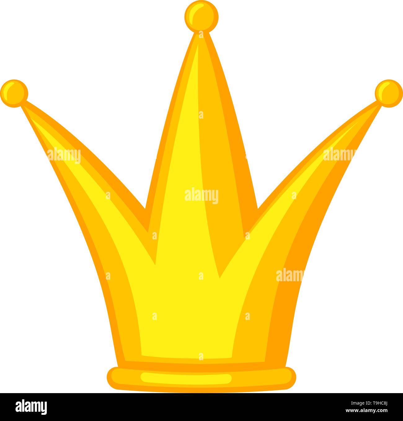 Golden cartoon party crown Illustrazione Vettoriale
