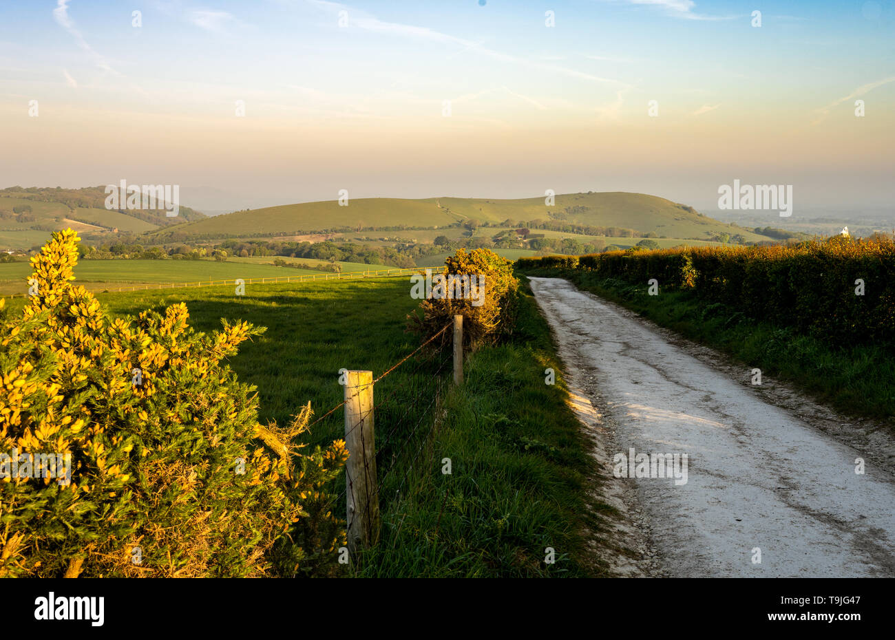 Downland via Foto Stock