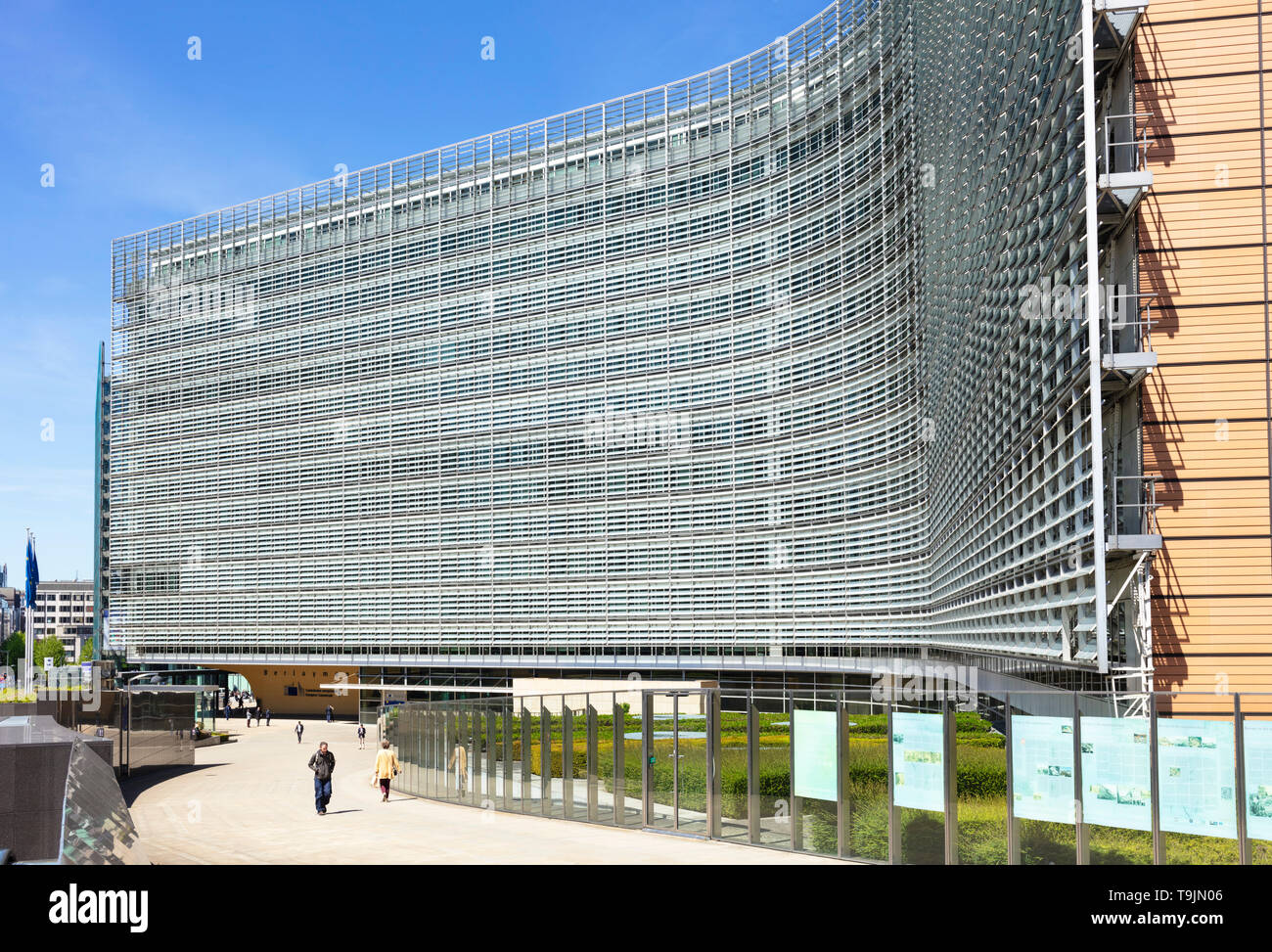Sede centrale della Commissione europea UE costruzione edificio della Commissione Commissione europea edificio Berlaymont, a Bruxelles, Belgio, Unione Europea, Europa Foto Stock