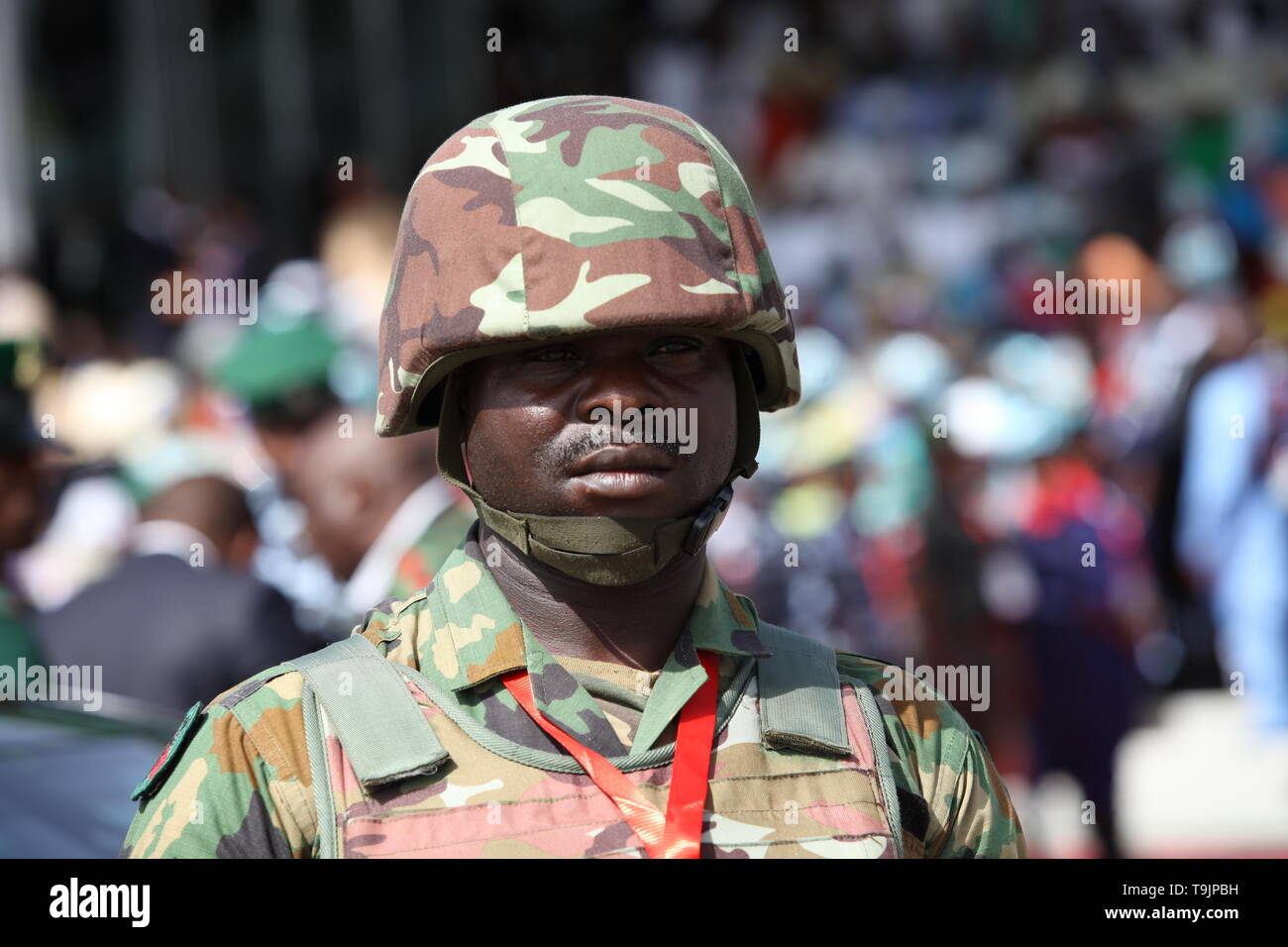 La Nigeria parate militari Foto Stock