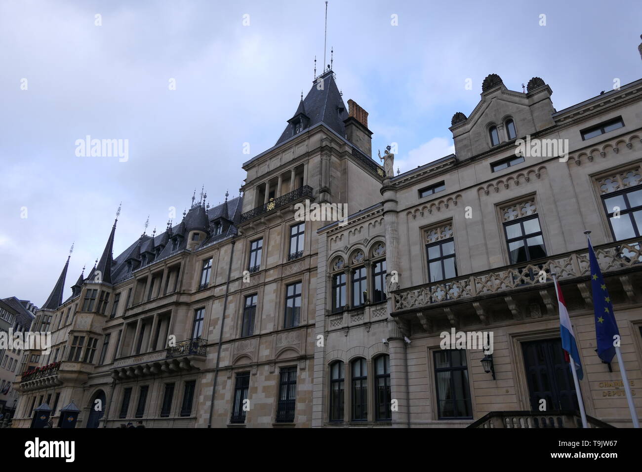 La Camera dei Deputati del Parlamento europeo di Lussemburgo Foto Stock