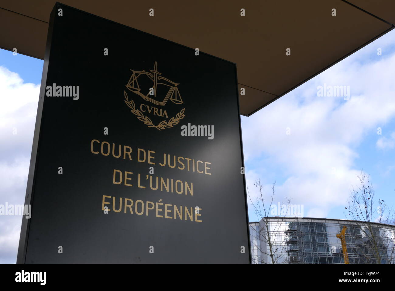 Corte di giustizia dell'Unione europea (CVRIA) Lussemburgo Foto Stock