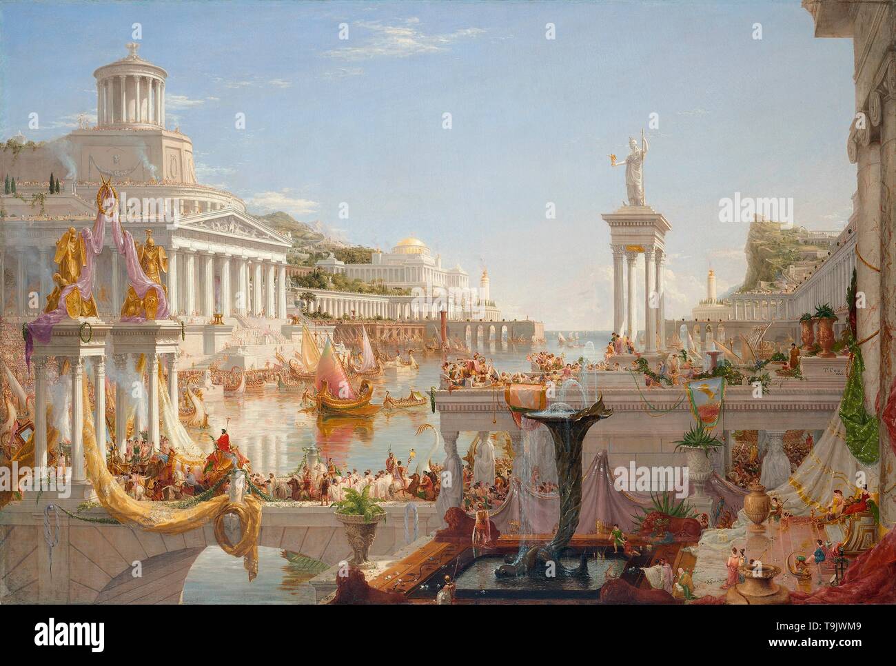 Il corso dell'Impero. La consumazione dell'Impero. Museo: Historical Society di New York. Autore: Thomas Cole. Foto Stock