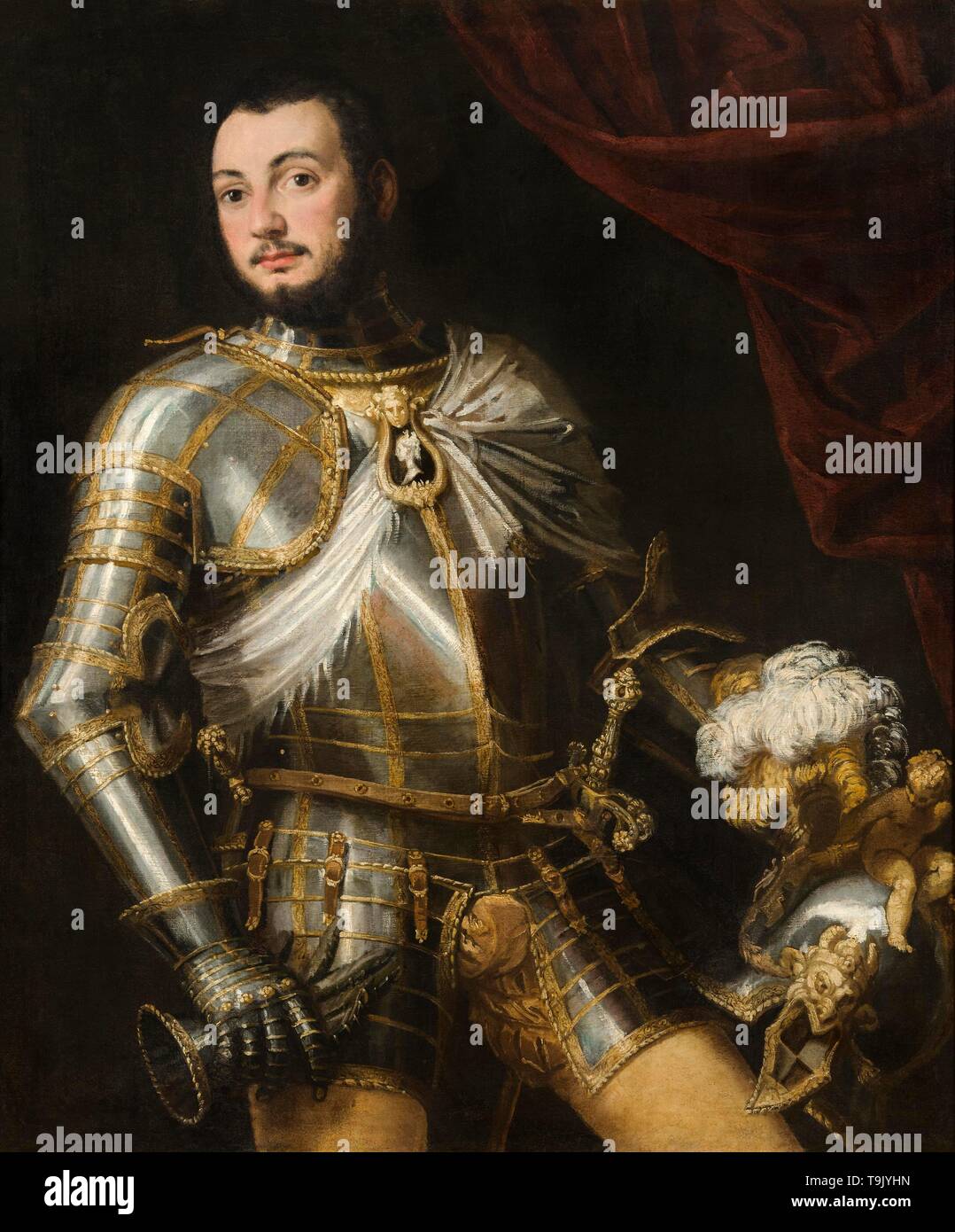 Ritratto del Conte Collaltino Collalto (1523-1569). Museo: Castello Jaromerice nad Rokytnou. Autore: Paolo Veronese. Foto Stock