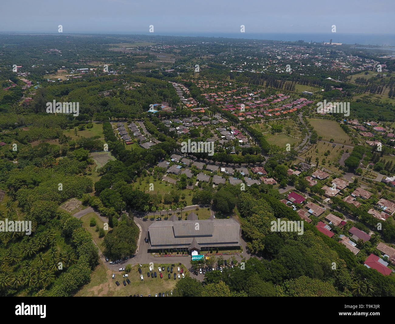 Komplek Perumahan PT Arun LNG Foto Stock