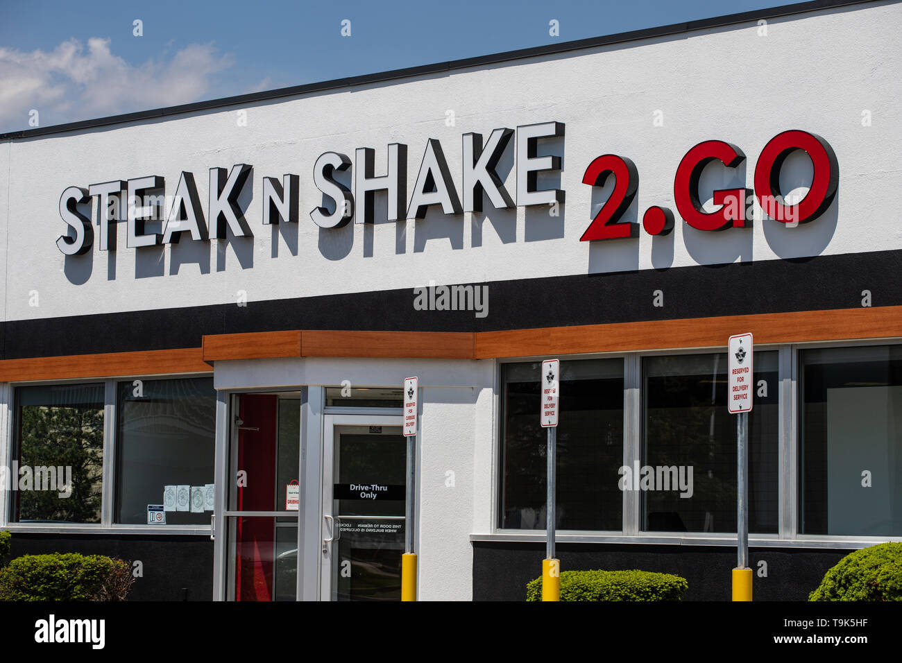 Indianapolis - Circa nel maggio 2019: Steak n Shake 2.andare là. Steak n Shake è unità di apertura passante ristoranti solo io Foto Stock