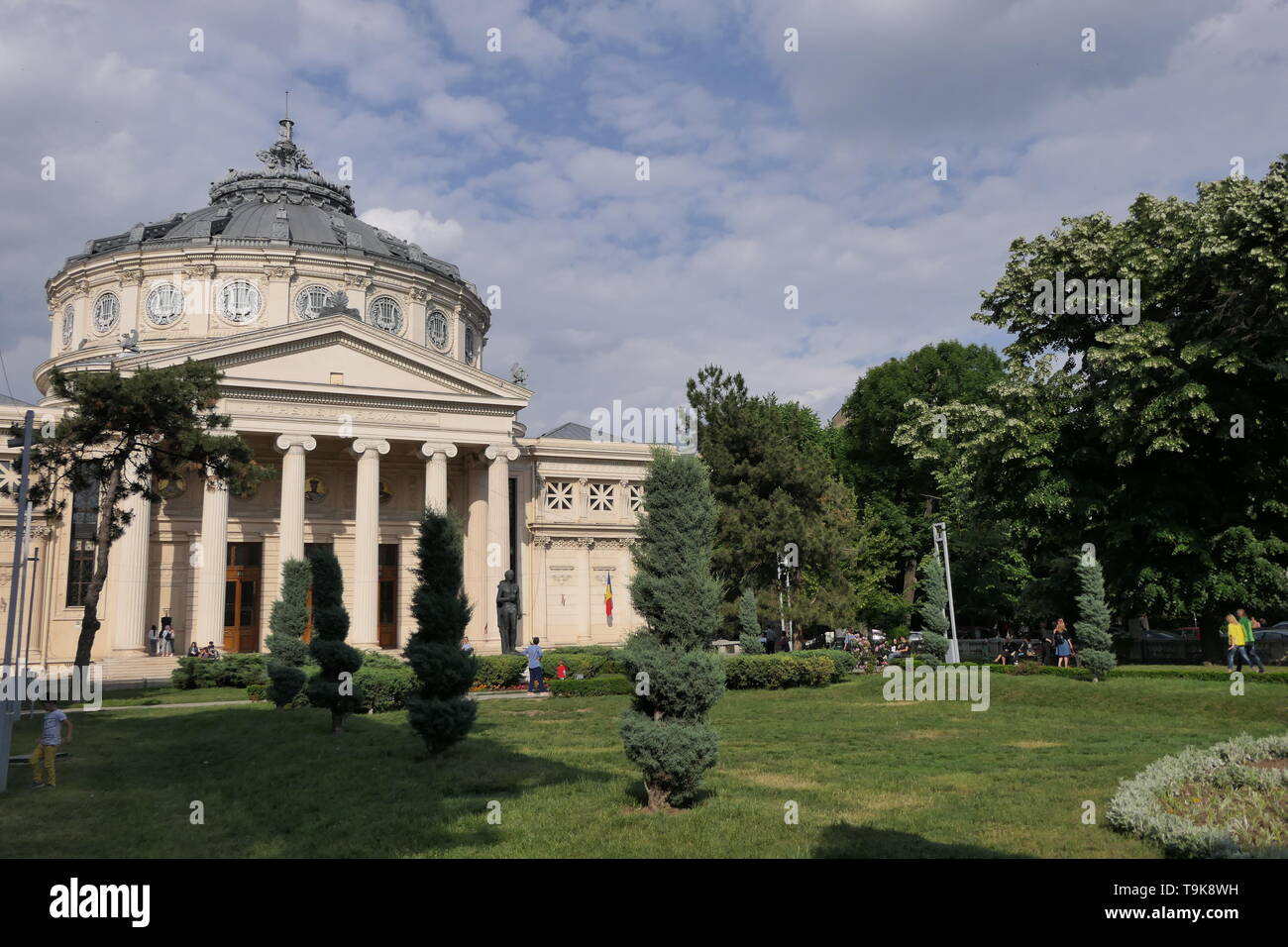 Il Romanian Athenaeum, Concert Hall di Bucarest, Romania Foto Stock