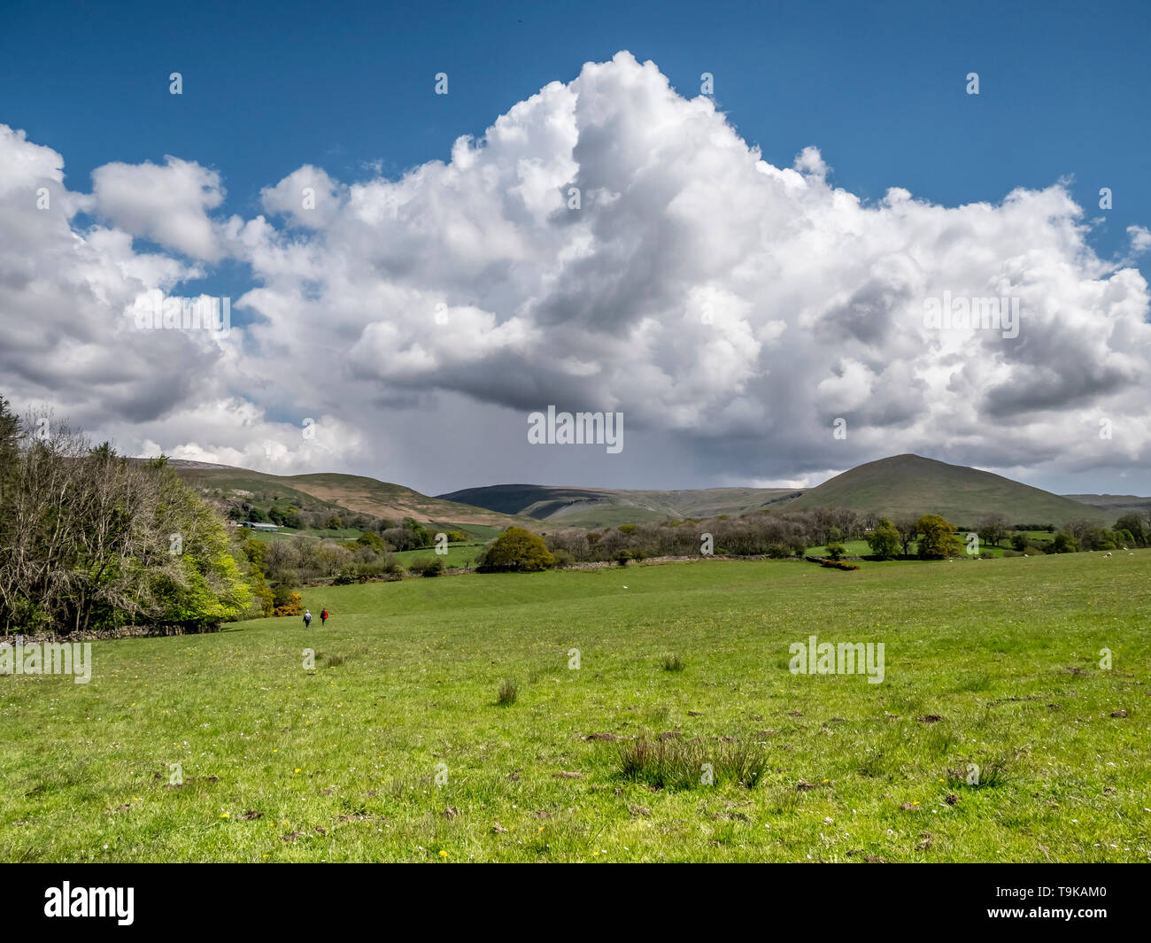 Cloudscape in aperta campagna del Appleby Fells in Cumbria Foto Stock