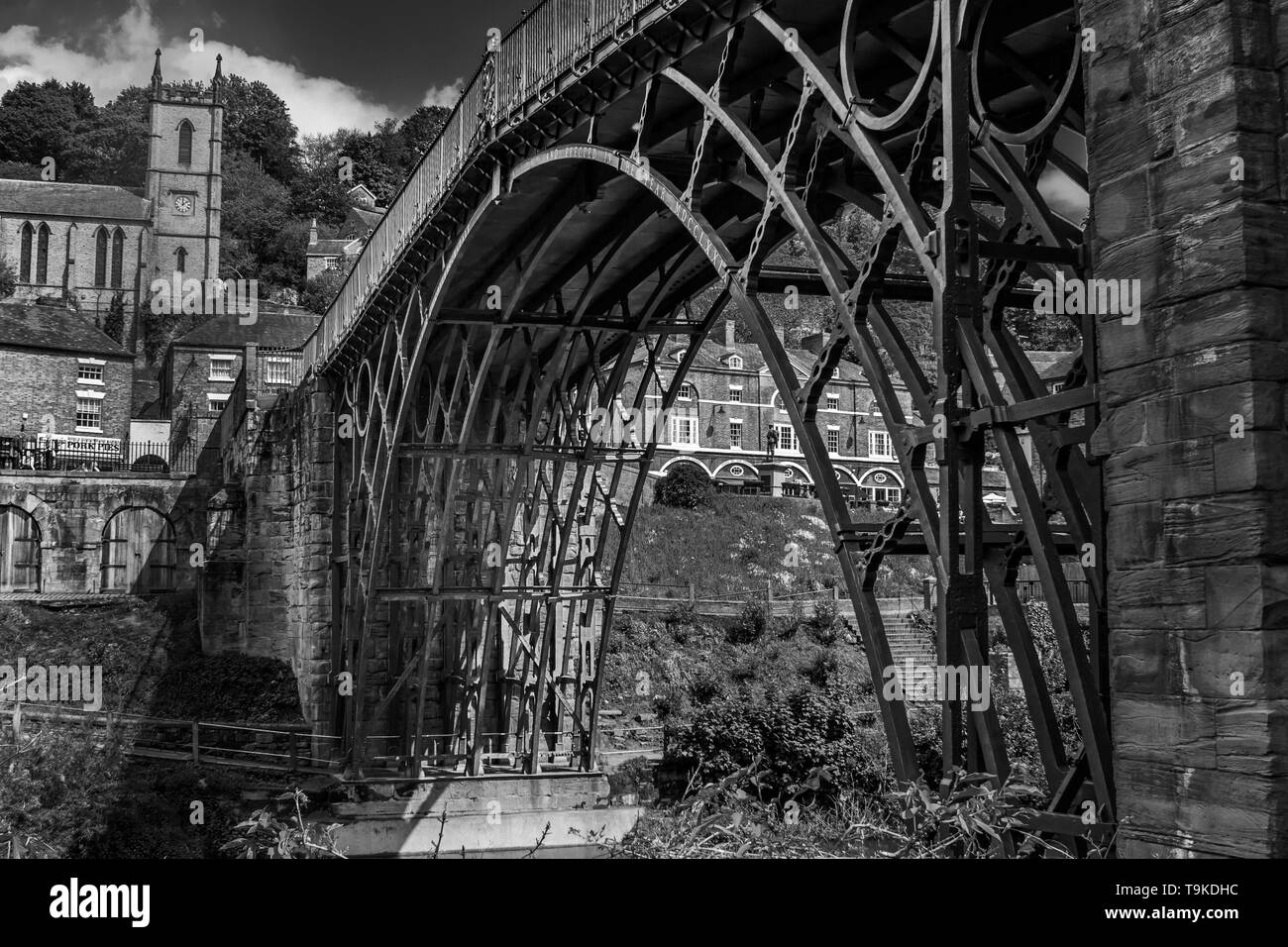 Iron-Bridge in TELFORD SHROPSHIRE REGNO UNITO Foto Stock