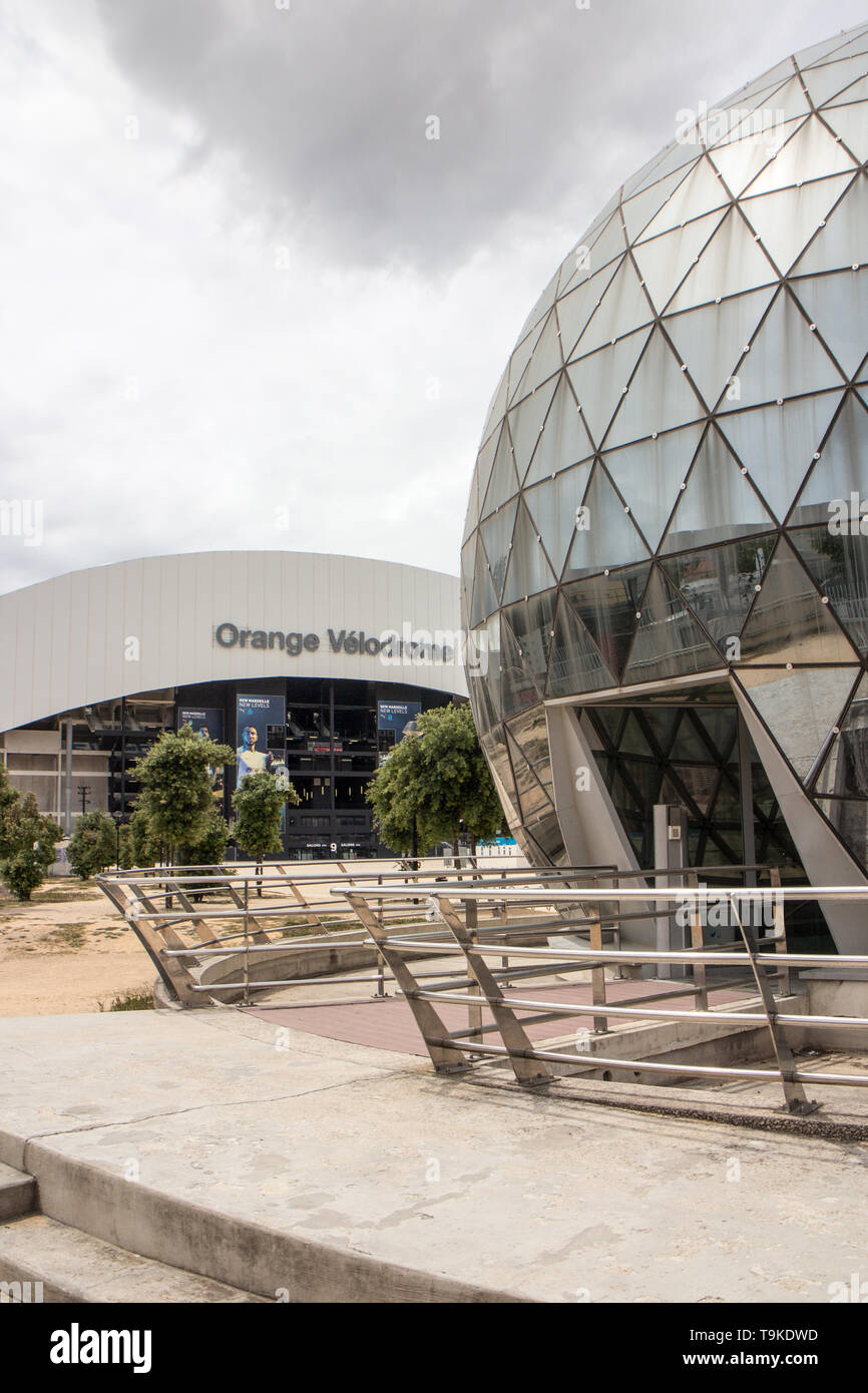 Orange velodrome stadium (vista posteriore) Foto Stock